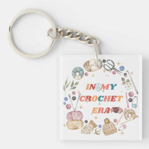 In My Crochet Era ,Crafter Mom Gift, Crochet Keychain