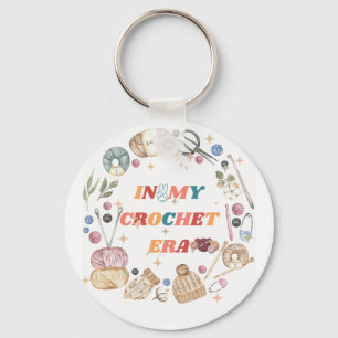 In My Crochet Era ,Crafter Mom Gift, Crochet Keychain