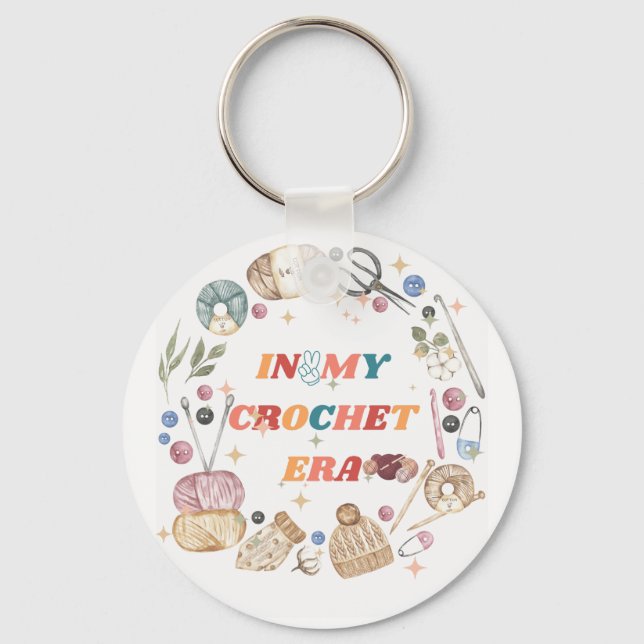 In My Crochet Era shirt ,Crafter Mom Gift, Crochet Keychain (Front)