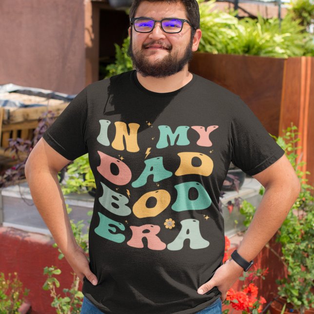 In My Dad Bod Era Groovy Daddy Retro T-Shirt (Creator Uploaded)