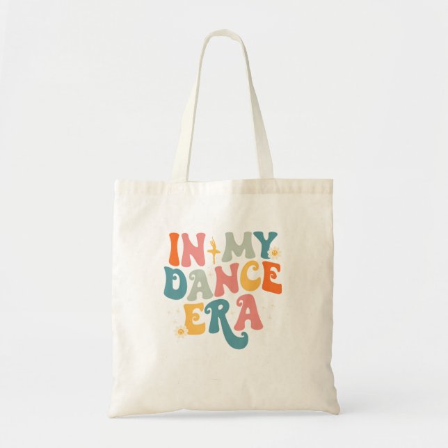 In My Dance Era Ballet Dancer Groovy Retro Tote Bag (Front)
