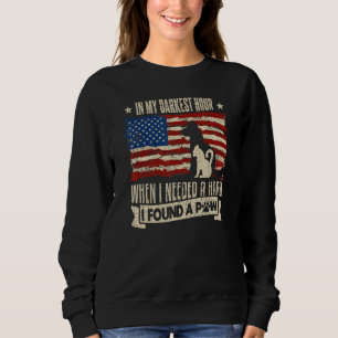 in my darkest hour when i needed a hand i found a sweatshirt