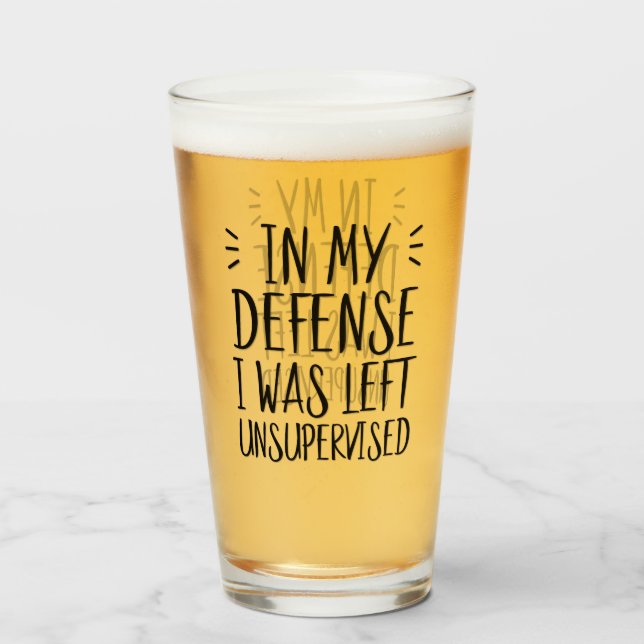 In my defence, I was left unsupervised Glass (Front Filled)