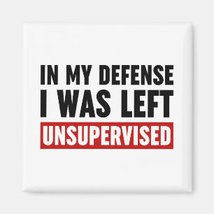 In My Defence I Was Left Unsupervised Magnet