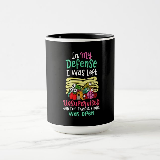 In My Defence I Was Left Unsupervised Mug (Center)
