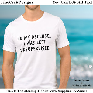 In My Defense Funny Excuse Trendy Quote  Tri-Blend Shirt