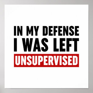 In My Defense I Was Left Unsupervised Poster