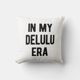 In My Delulu Era Throw Pillow