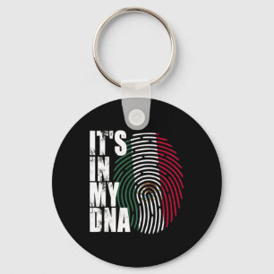 In My Dna Mexico Mexican Flag Keychain