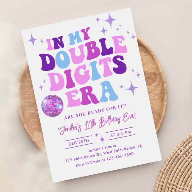 In My Double Digits Era Birthday Invitation (Creator Uploaded)