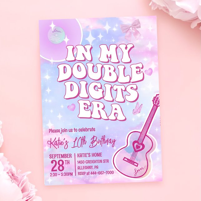 In My Double Digits Era Birthday Invitation (Creator Uploaded)