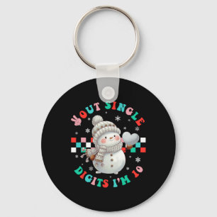 In My Double Digits Era Year Old 10th Birthday Sno Keychain
