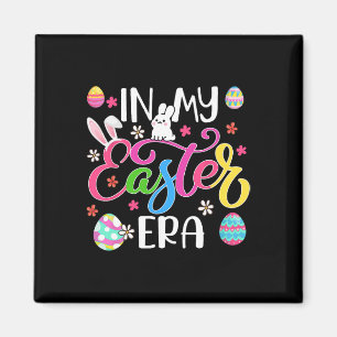 In My Easter Era Colourful Easter Bunny Hunting Eg Magnet