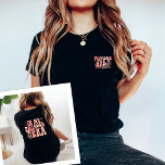 In My Engaged Era Engagement Gift Custom Fiance T-Shirt<br><div class="desc">Celebrate the joy of engagement with the "In My Engaged Era" Engagement Gift Custom Fiancé Dark Coloured T-Shirt – a trendy and personalized choice for the bride-to-be. This dark-coloured tee is more than just clothing; it's a symbol of love and commitment. The trendy wavy retro text adds a cool touch,...</div>