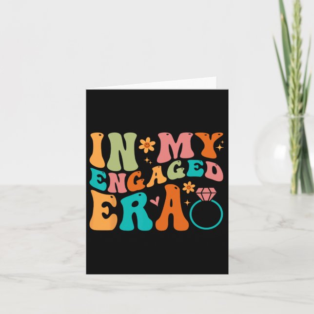 In My Engaged Era Fiance Engagement Future Bride M Card (Front)