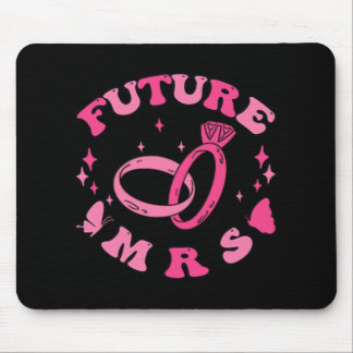 In My Engaged Era Groovy Bride Bachelorette Party  Mouse Pad