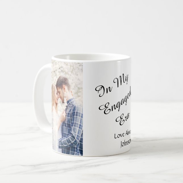 In My Engaged Era Iced Coffee Glass Cup  (Front Left)