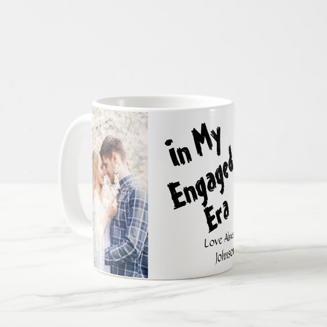 In My Engaged Era Iced Coffee Glass Cup  (Front Left)