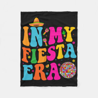 In My Fiesta Era Retro Cinco De Mayo Shirts For Wo Fleece Blanket