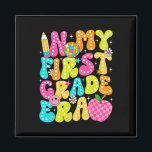 In My First Grade Era 1st Grade Girl Teacher Back  Magnet<br><div class="desc">In My First Grade Era 1st Grade Girl Teacher Back To School</div>