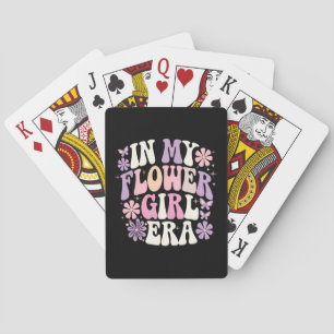 In My Flower Girl Era Retro Groovy Flower Playing Cards