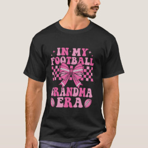 In My Football Grandma Era Coquette Bow Groovy Foo T-Shirt