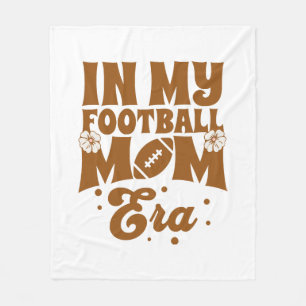 In My Football Mom Era Fleece Blanket