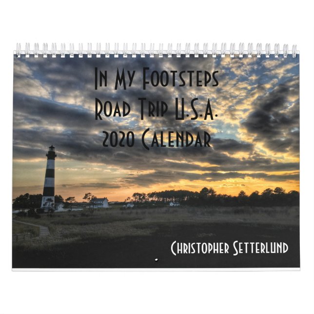 In My Footsteps: Road Trip U.S.A. 2020 Calendar (Cover)