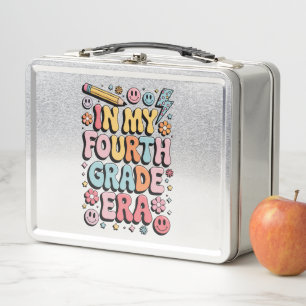 In My Fourth Grade Era 4th Grade Back to School Metal Lunch Box