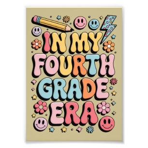 In My Fourth Grade Era 4th Grade Back to School Photo Print
