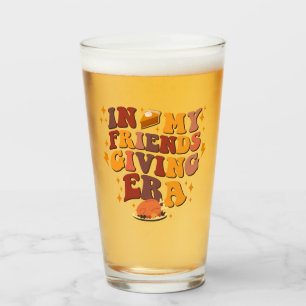 In My Friendsgiving Era Retro Glass
