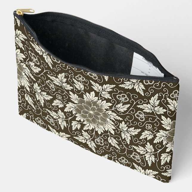 In My Garden Print Cosmetic Bag (Open)