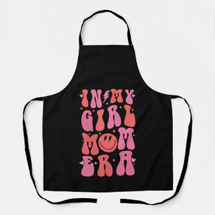 In My Girl Mom Era Retro Groovy Mother's Day  Apron