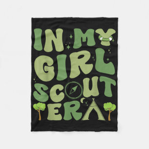 In My Girl Patricks Day Scout Era, Scout Camping F Fleece Blanket