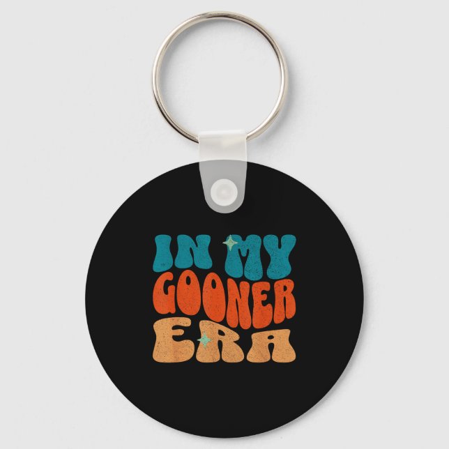 In My Gooner Era Cringecore I Love Gooning Funny S Keychain (Front)
