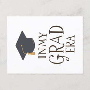 In My Grad Era Announcement Postcard