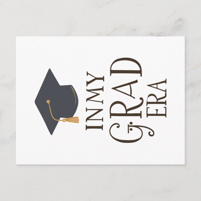 In My Grad Era Announcement Postcard (Front)