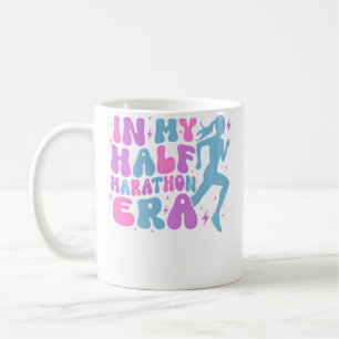 In My Half Marathon Era Groovy Funny Running Coffee Mug