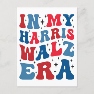 In my Harris Walz Era Kamala 2024 election vote Holiday Postcard