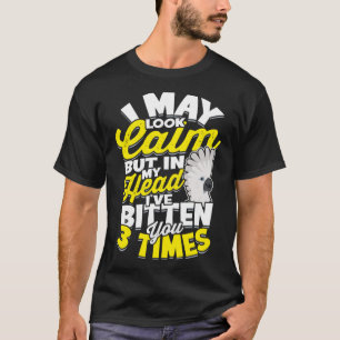 In My Head I ve Bitten You 3 Times Parrot Umbrella T-Shirt
