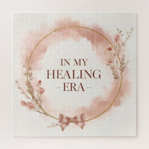 In My Healing Era Elegant Pink Self Love Puzzles
