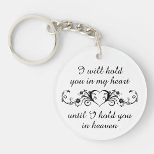 In My Heart Dog Remembrance Personalized Keychain