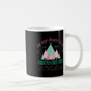 In My Heart Is A Christmas Xmas Tree Farm Vintage Coffee Mug