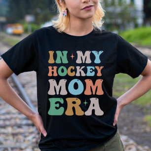 In My Hockey Mom Era Groovy Retro T-Shirt