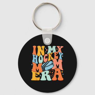 In My Hockey Mom Era Vintage Keychain
