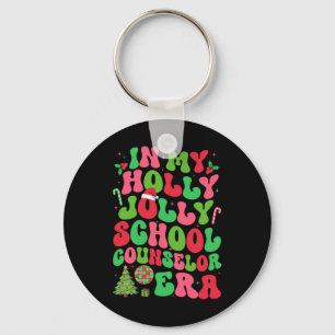 In My Holly Xmas Jolly School Counsellor Era Chris Keychain