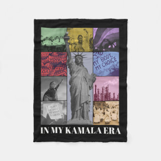 In My Kamala Era Kamala 2024 Era Kamala Harris Ele Fleece Blanket