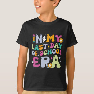 In My Last Day Of School Era Kids Groovy Teachers T-Shirt