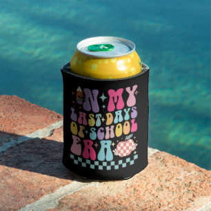 In My Last Days of School Era Teacher Life Groovy Can Cooler
