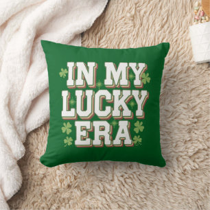 In My Lucky Era Saint Patrick's Day Family Gift Throw Pillow